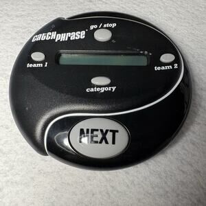Hasbro Catchphrase Electronic Handheld Game - Black/Silver Tested & Working